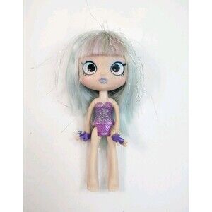 Shopkins Shoppies Gemma Stone Doll Blue Tinseled Hair no accessories